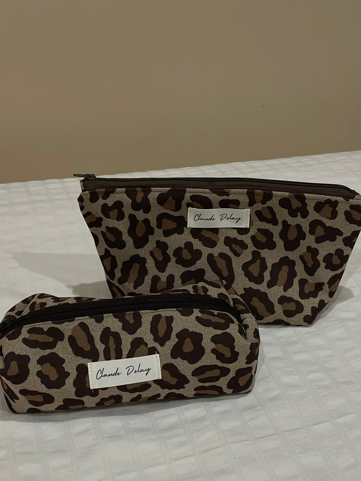 Estuche leopardo marrón