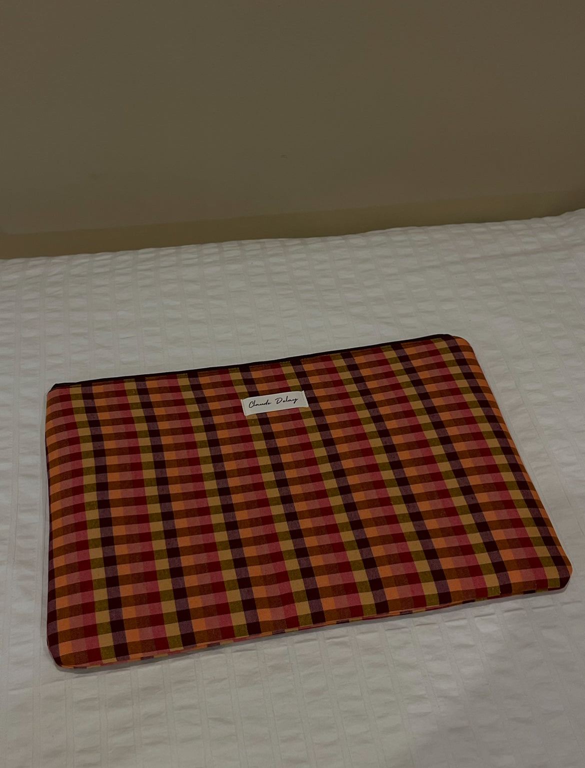 Funda de ordenador/ipad vichy variado