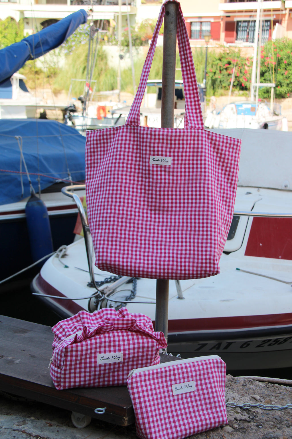 Bolso vichy rosa